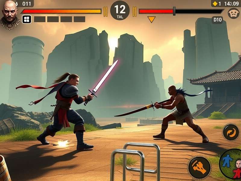 Titan Ginger Warrior Pro combat scene